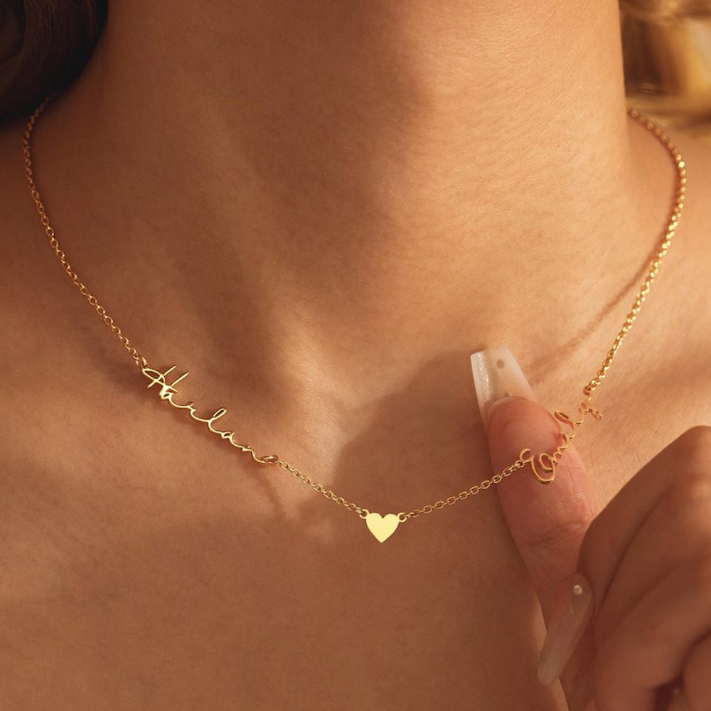 Birth Flower Necklace - Lemegeton Kalung Nama Kustom Liontin Beberapa