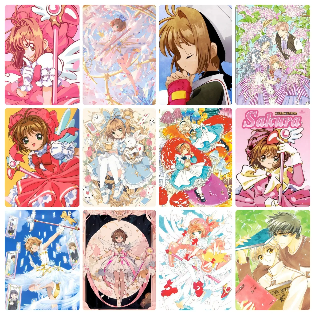 Photo Mosaic Print - Lukisan Berlian Cardcaptor Sakura Anime, Motif