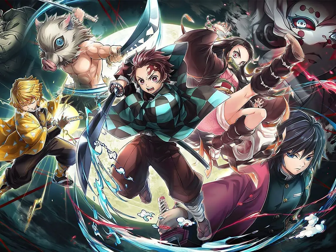 Lukisan Berlian Demon Slayer,  - Photo Mosaic Print ulasan dan harga