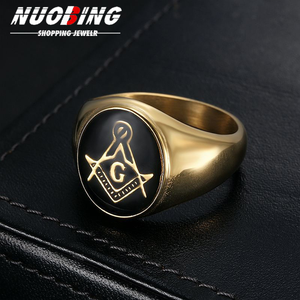 Cincin Freemason Bulat Pria Vi - Initial Ring Custom ulasan dan harga