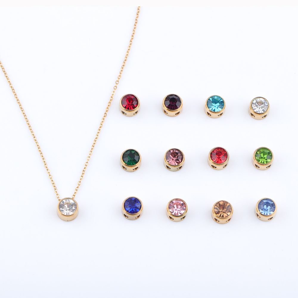 Baja nirkarat 12 batu kelahira - Birth Flower Necklace ulasan dan harga