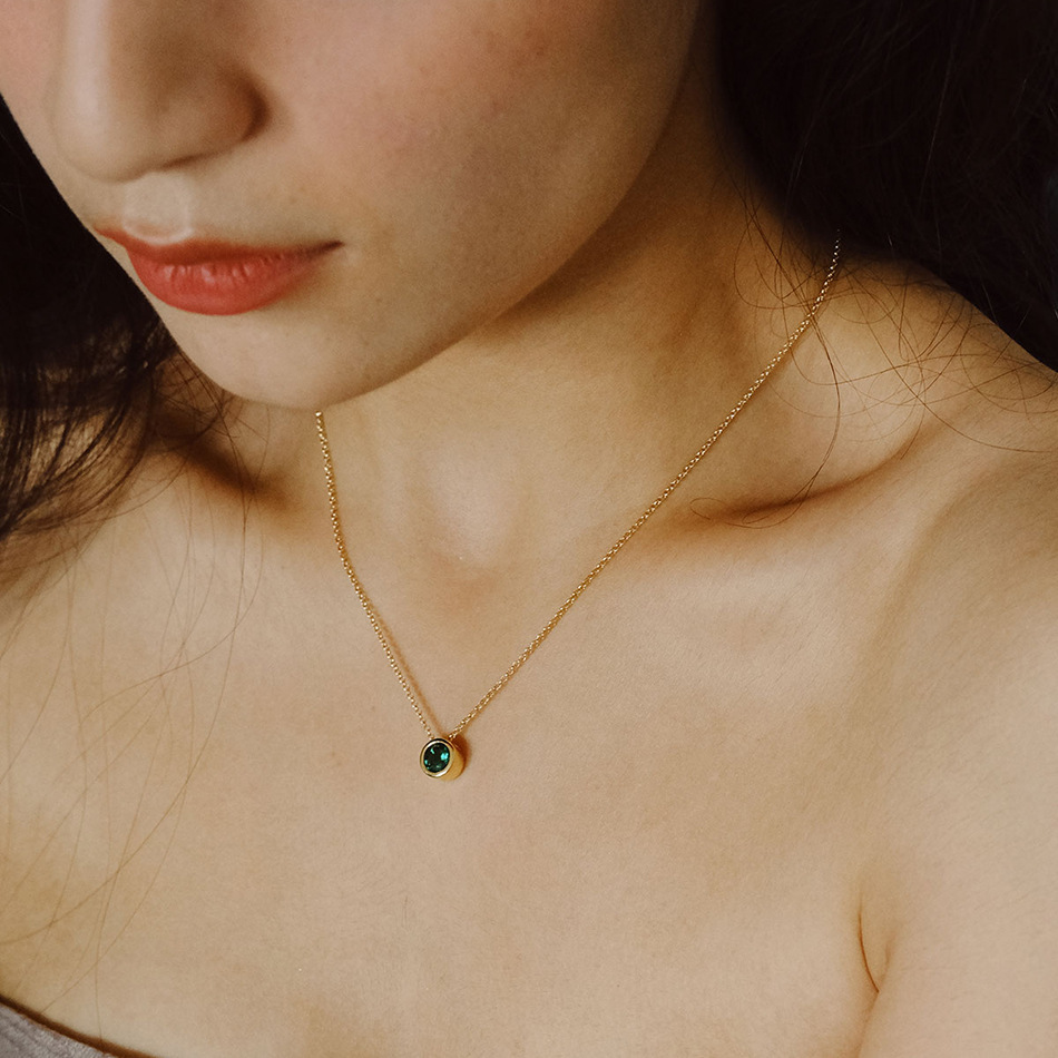 Baja nirkarat 12 batu kelahira - Birth Flower Necklace ulasan dan harga