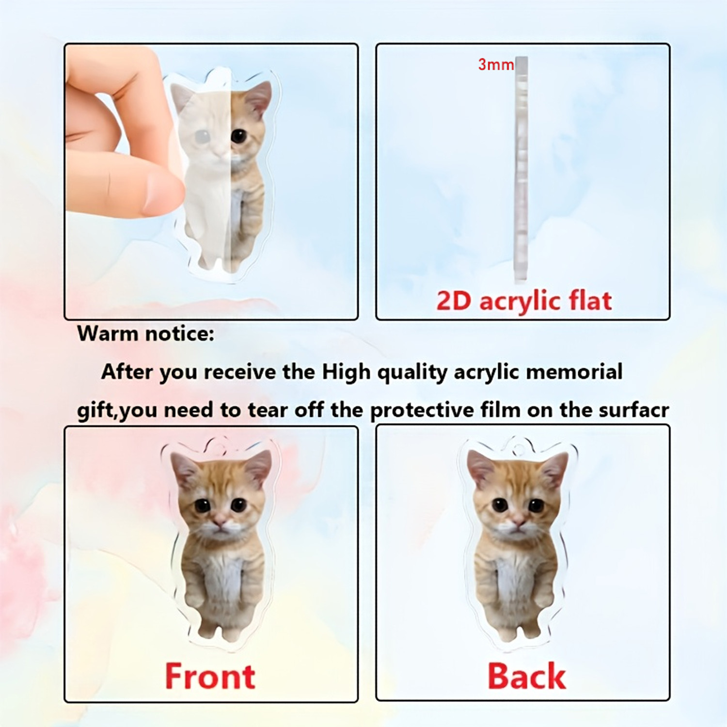 Gantungan ponsel bergambar hew - Pet Portrait Custom ulasan dan harga