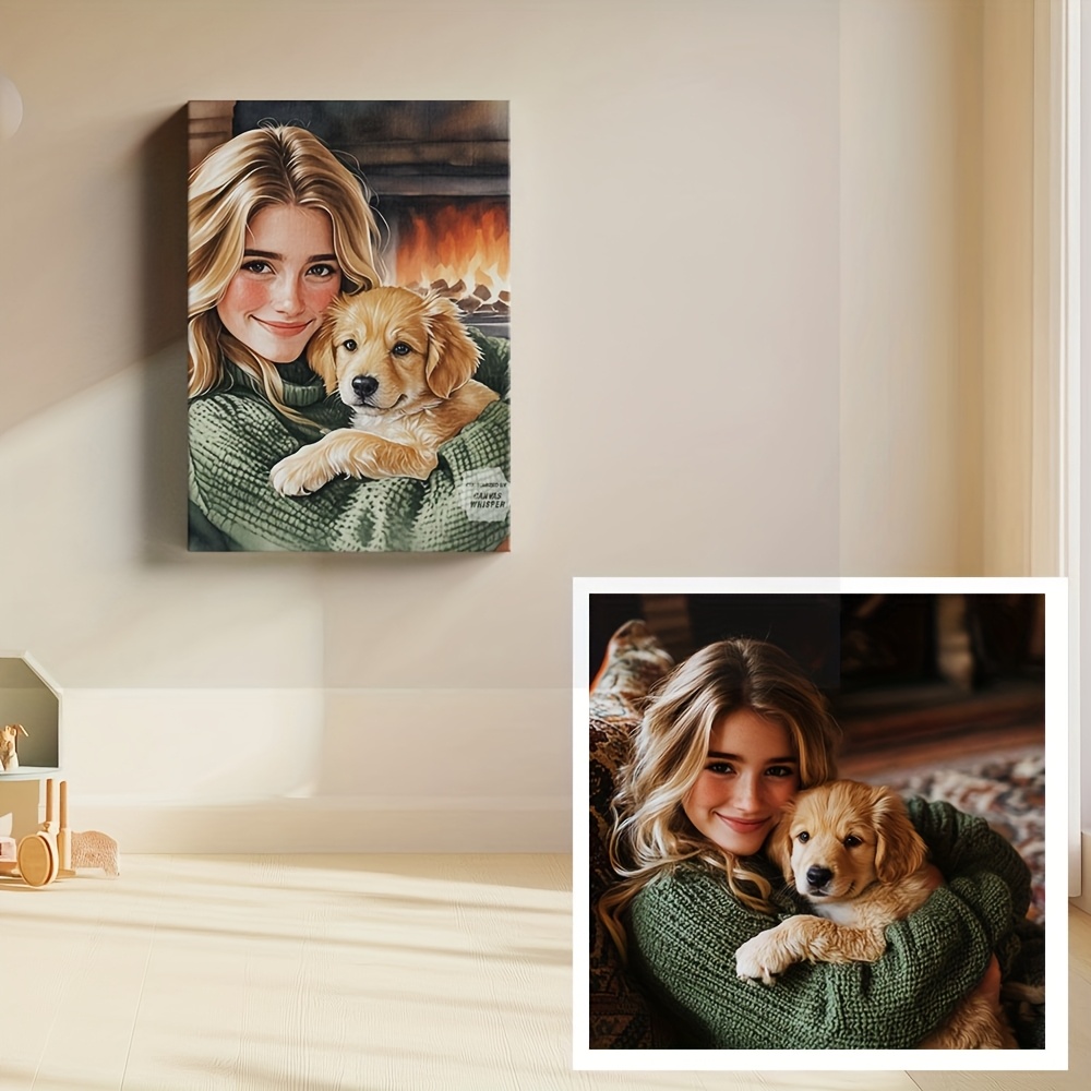 Lukisan Kanvas Foto Kustom – S - Pet Portrait Custom ulasan dan harga